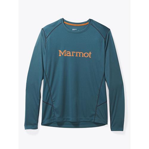 Marmot Windridge T-Shirts For Mens Blue Grey TCI437590